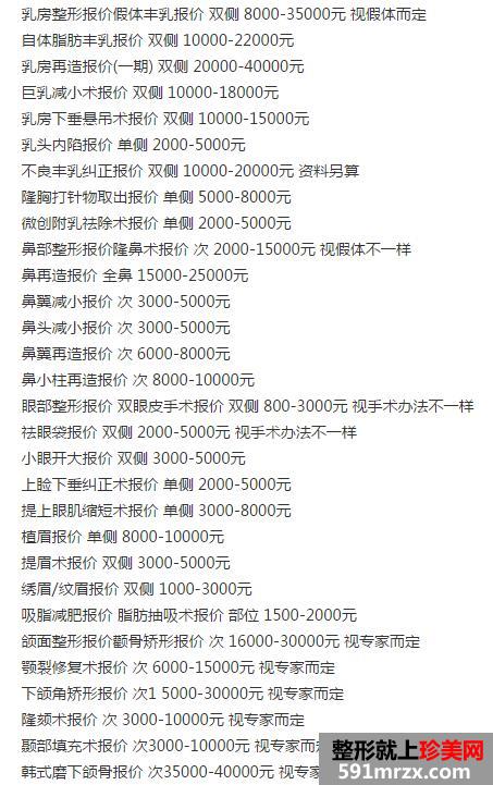 ��̨��������ҽԺ2017�¼۸���ع�