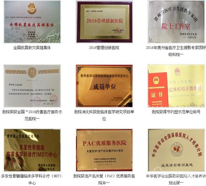 贵州省人民医院整形科价格表展示